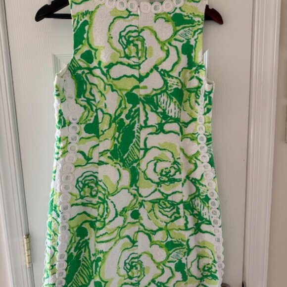 Lilly Pulitzer green and white shift dress, Size 8 - Picture 3 of 3